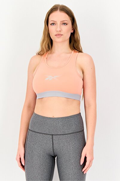 Reebok Women Non Padded Sleeveless Training Sports Bra, Peach