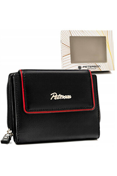 Other Small leather women's wallet with snap and zipper - Peterson