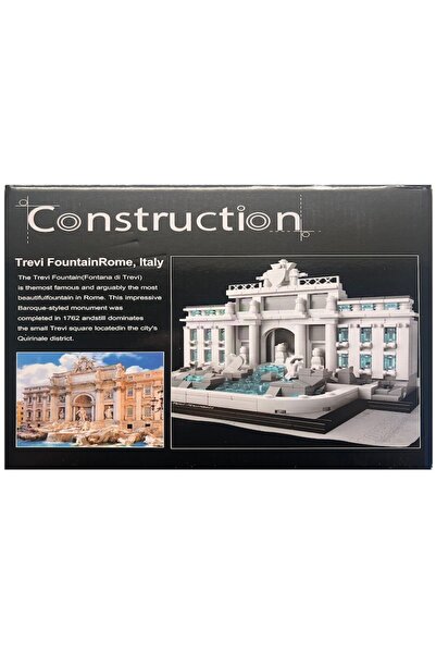 OEM Architecture Construction Set - Famous Buildings, Trevi Fountain Italy, 731 pieces