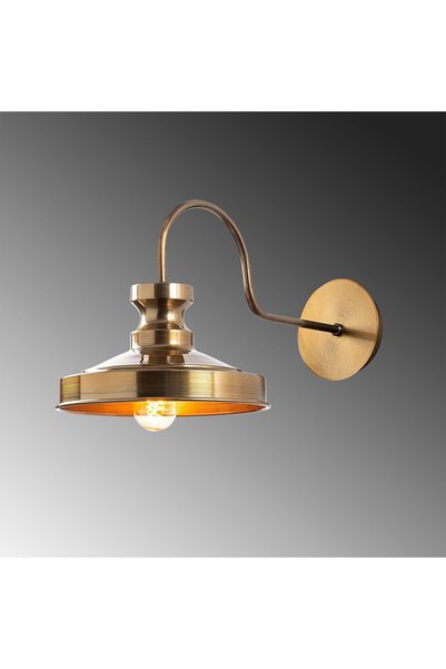 MOİRA Güllü Vintage Metal Plated Single Sconce Antique, Rustic Decorative Wall Lamp Gullu-182Vintage