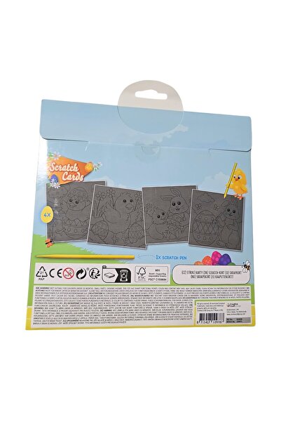 Gift Design Set of 4 scraping sheets, Easter pattern