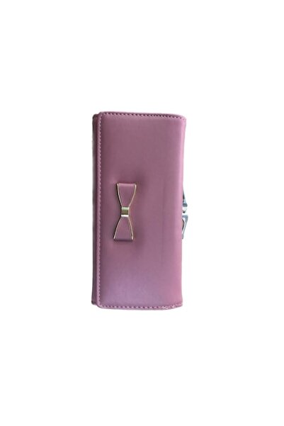 Cadouridiversity Women's wallet, faux leather, bow, pink, 19 cm x 9 cm