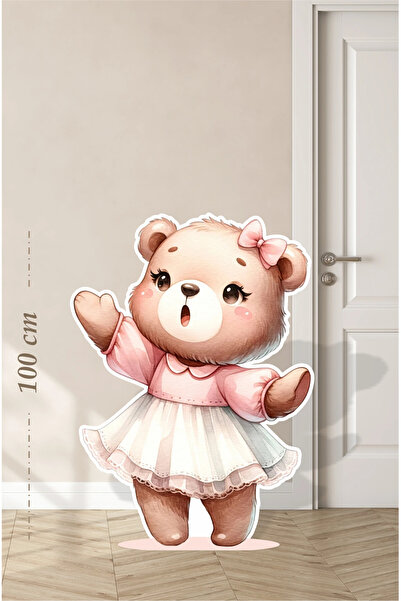 neşeli günlerim Beli Tü Til stojeći slatki medvedić - tabla za stajanje 100 cm