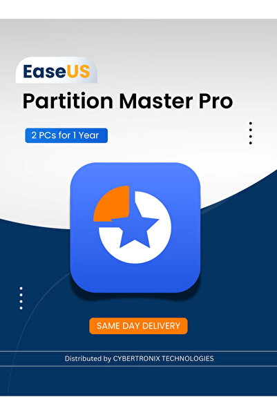 EaseUS بارتشن ماستر برو | جهازان لمدة عام | ترخيص رقمي | توصيل في نفس اليوم