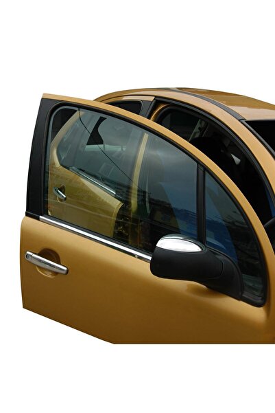 ServetDizaynOto Citroen C3 Uyumlu 2002-2009 Krom Cam Çıtası 4 Parça Paslanmaz...
