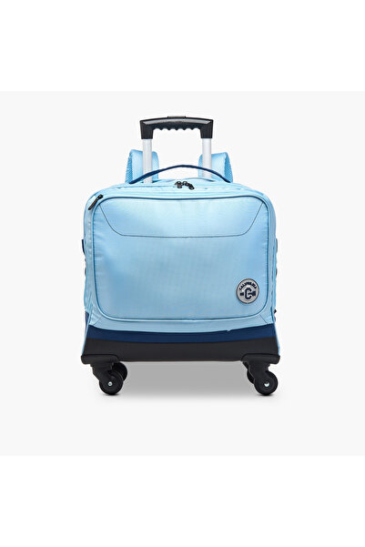 Juniors Solid Trolley Bag for Boys 8-13 Years with Adjustable Strap