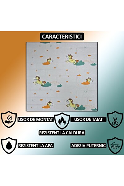 NEXTLY 3D Self-Adhesive Waterproof Wall Panels 70x77cm - Cream/Green 50 Pack