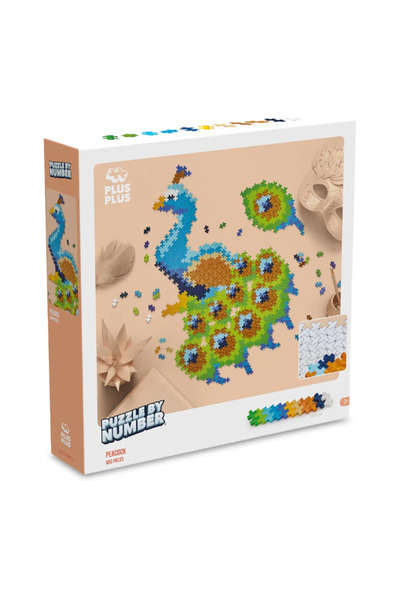 Plus Plus Plus-Plus Number Puzzle, 800 pieces, Peacock