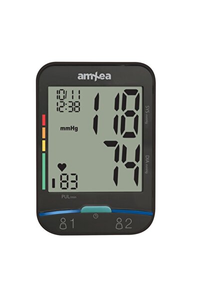 amXea Electric upper arm blood pressure monitor BM452 Black, 2x240 memories, systolic/diastolic, cuff 22-36 cm