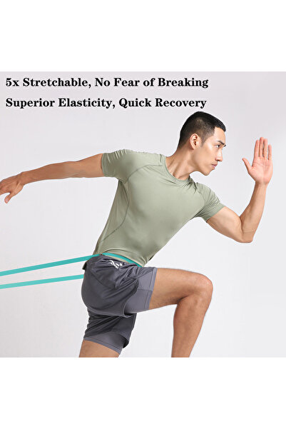 Sumkyle 4pcs Resistance Bands for Working Out with Handles, Suitable for Men and Women