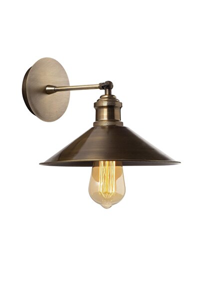 MOİRA مصباح حائط معدني مخروطي الشكل بتصميم عتيق، إضاءة جدارية كلاسيكية KONIKSIVAMA-N-664