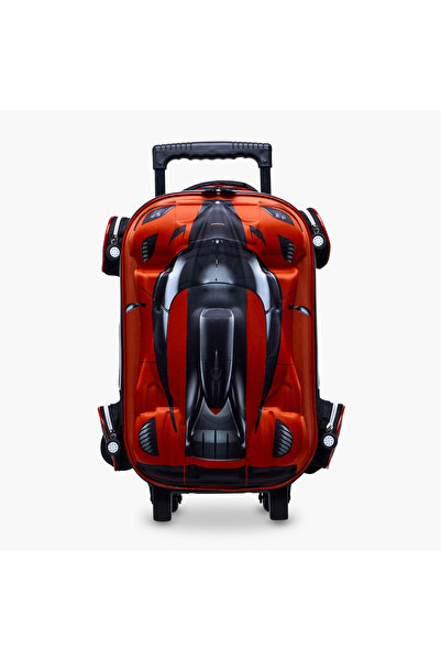 Juniors Printed 5-Piece School Trolley Bag Set for Boys 5-8 Years with Lunch Bag and Pencil Pouch