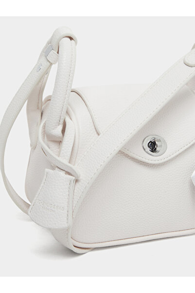 Styli White Crossbody Bag with Scarf