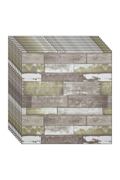 NEXTLY 3D Self-Adhesive Wallpaper Set, Maro-Green, Waterproof & Heat Resistant, 15.9 sqm Coverage