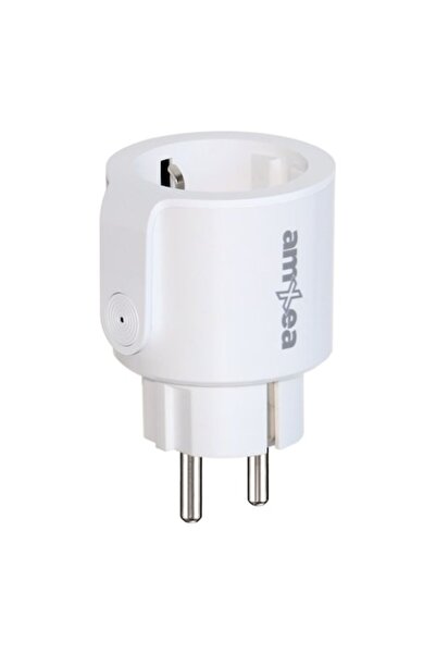 amXea PW16LAV-W Smart Wi-Fi Plug, White, 16A, Alexa & Google Home, Smart Life App, Energy Monitoring