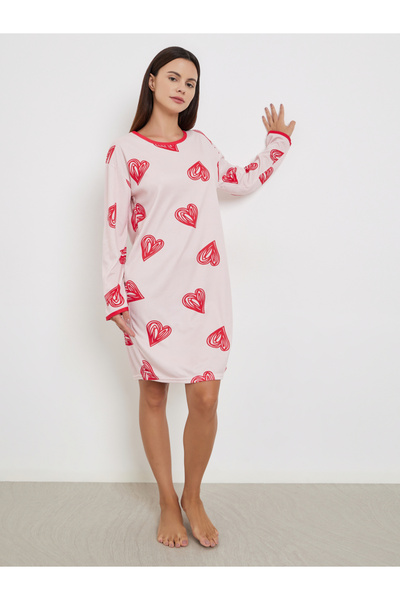 Take Two By Styli Pack of 2 - Graphic Print Long Sleeve Nightdress