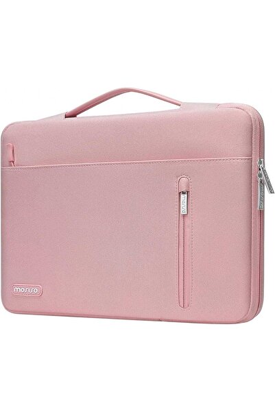 Mosiso جراب كمبيوتر محمول واقي بزاوية 360 درجة - أفقي مع مقبض وجيب على الجانب الأيمن