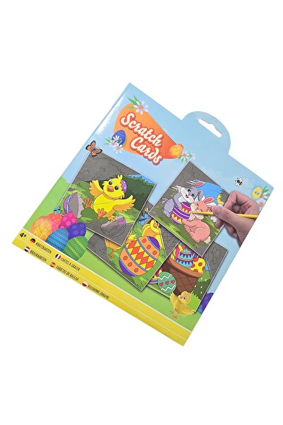 Gift Design Set of 4 scraping sheets, Easter pattern