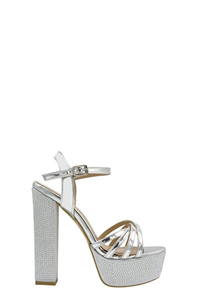 Moulin Shoes Lame Ayna Platform Stone Heeled Evening Dress Women's Shoes