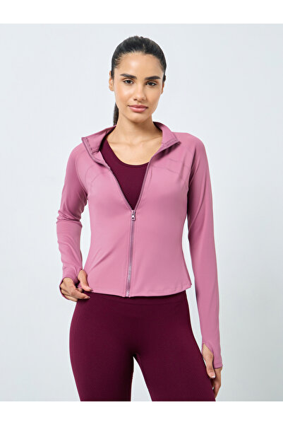 Styli Multi Stitch Thumbhole Detail Zip Up Jacket