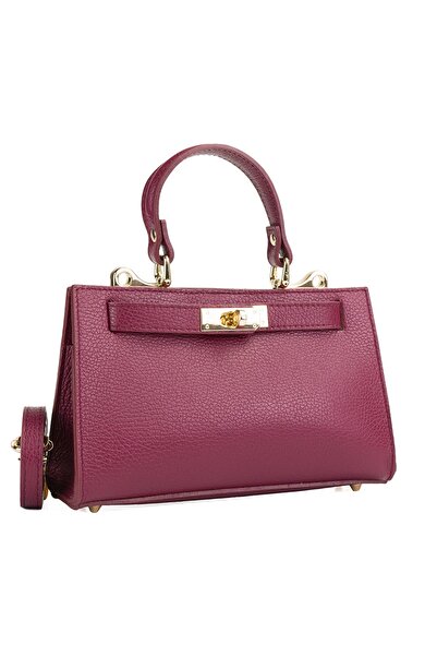 Posete Fagaras Poseta Piele Helge - Bordo, 1 Compartiment, 1 Buzunar, Bareta ...