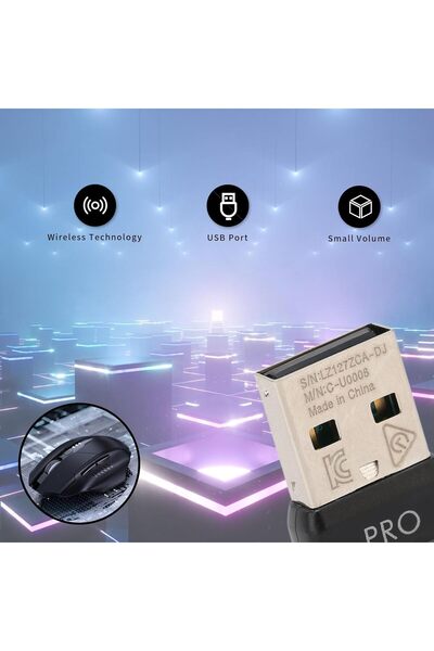 Gugxiom USB Receiver for Logitech G Pro — 2.4G Small Wireless Dongle, Replacement