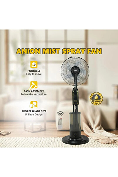 Denx 16 Inch Water Mist Fan (DX2577) with Remote Control for Air Cooling