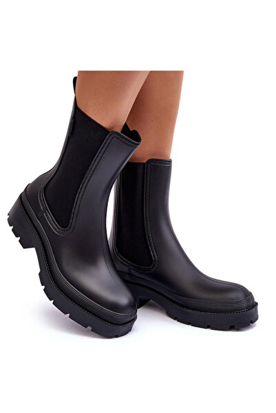 Big Star Shoes Cizme scurte cauciuc Big Star 274695 Negru 40