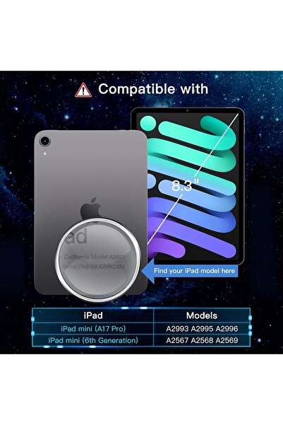 JETech Tempered Glass Screen Protector for iPad mini (A17 Pro 2024 / Mini 6 2021) - Easy-Install Fra