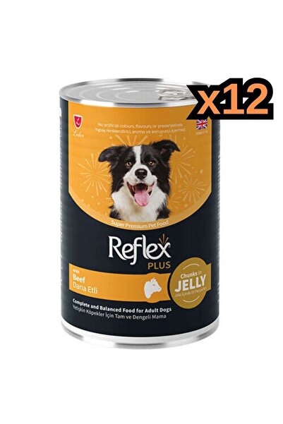 Reflex Plus Jelly Biftekli Jöle İçinde Et Parçacıklı Köpek Konservesi 400 Gr ...
