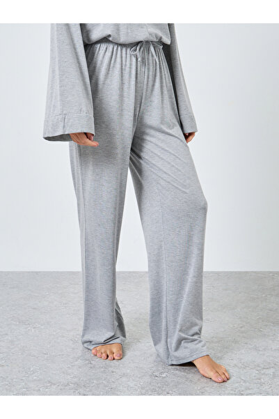 Styli Solid Boxy T-Shirt and Wide Pyjama Set
