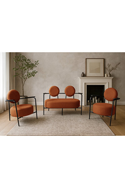 Azra Mobilya Venüs Koltuk Takımı Siyah İskelet – Modern Koltuk Seti | Ofis ve...