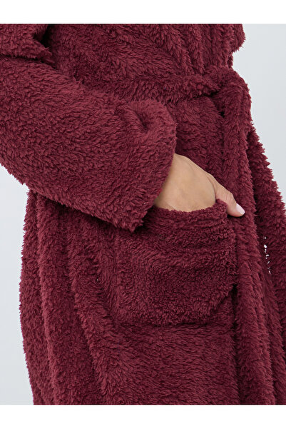 Styli Bear Ears Hooded Fleece Pocket Robe