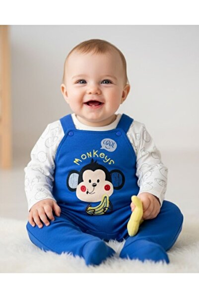 Baby-Kid Store Monkey Baby Boy 2-Piece Romper Set