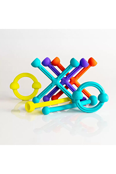 Fat Brain Toys Plip Kit 46-piece flexible silicone construction kit