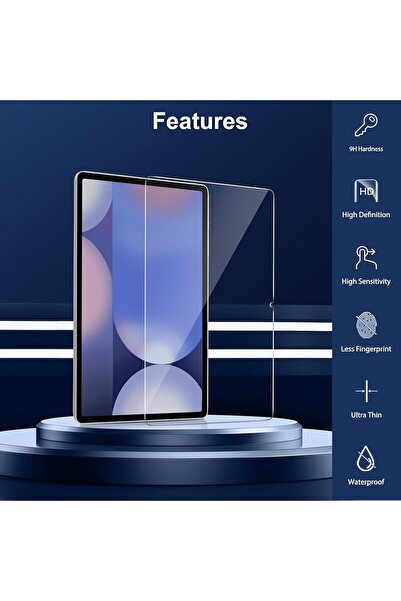 Generic Vurtboly Tempered Glass Screen Protector for Samsung Galaxy Tab S10+ 12.4 (S10+/S9+/S8+/S7 FE 5G) -
