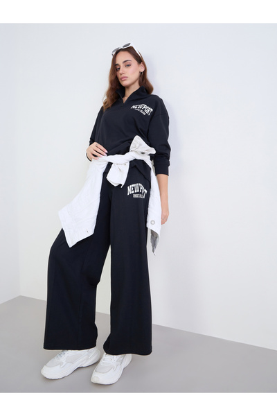 Styli Regular Fit Longline Sweatshirt and Joggers Co-Ords