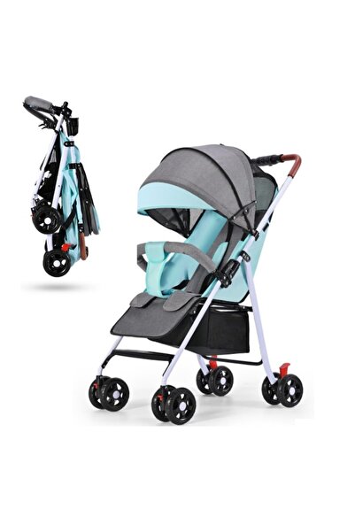 MACVI ® 2-in-1 Stroller, Adjustable Backrest, Reversible Handle, Protective Cover, Brown