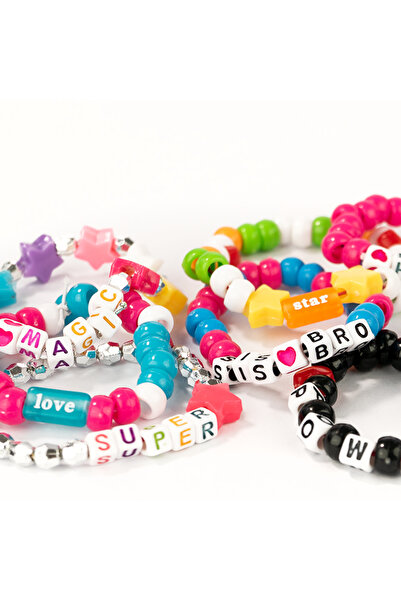 NİCE Creative DIY kit - beaded necklaces and bracelets, 500 pieces, Perline ABC