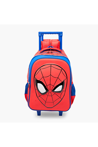 Marvel Spider-Man Trolley Bag for Boys 8-13 Years with Adjustable Strap