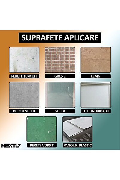 NEXTLY 3D Self-Adhesive Waterproof Wall Panels 70x77cm - Cream/Green 50 Pack