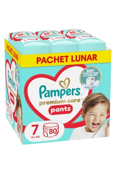 Pampers Premium Care Pants XXL Box Size 7 (15kg+), 80 pcs
