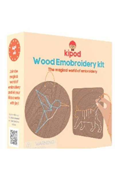 KIPOD Set de broderie din lemn - Animale