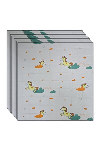 NEXTLY Panouri de perete autoadezive 3D, impermeabile, rezistente la căldură, aplicare ușoară, crem-verde