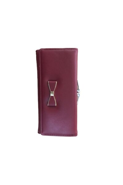 Cadouridiversity Women's wallet, faux leather, bow, red, 19 cm x 9 cm, R35-08C