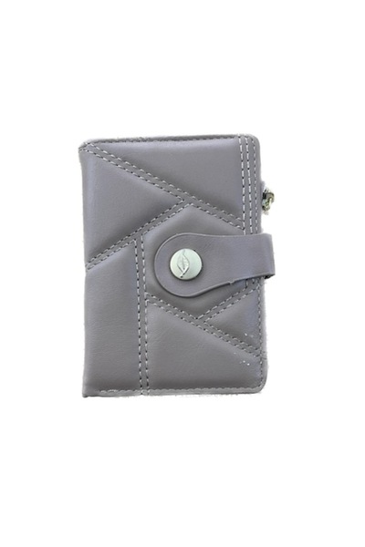 Cadouridiversity - Women's wallet, faux leather, grey, 12 cm x 9 cm, R35-02B