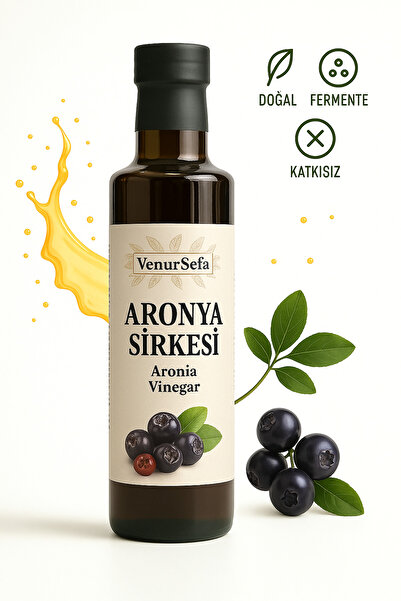 Venur Sefa Sağlığınız İçin %100 Doğal Aronya Sirkesi – Fermente, Katkısız, Ev Tipi Üretim 500 Ml