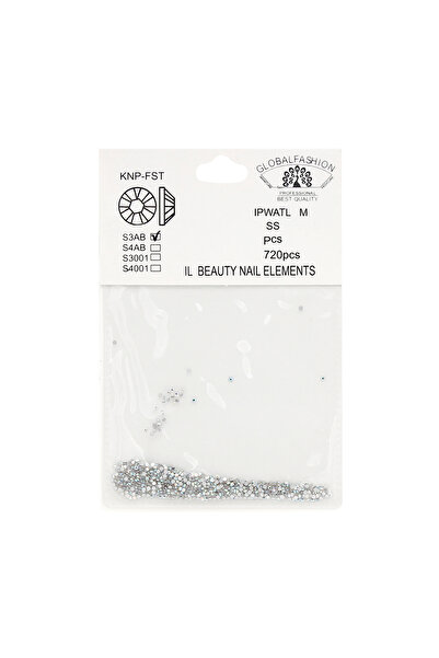 global fashion Set of 720 Global Fashion nail crystals, S3AB, Chamelion