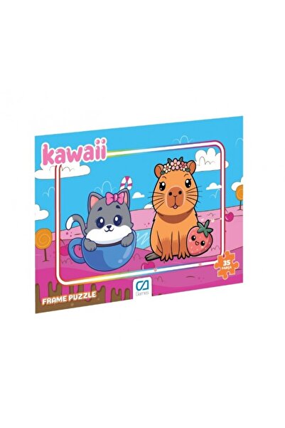 TOHA لغز الأطفال الكاوايي المكون من 35 قطعة - لغز تعليمي بإطار