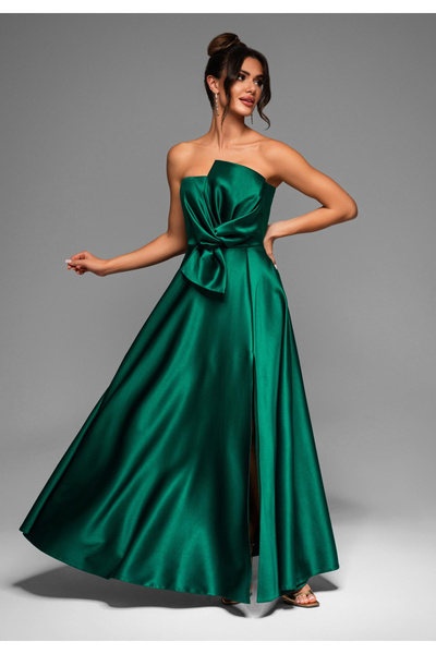 OMBRE Βραδινό φόρεμα LA-OM-DLR004 Κανονική Γραμμή πράσινο